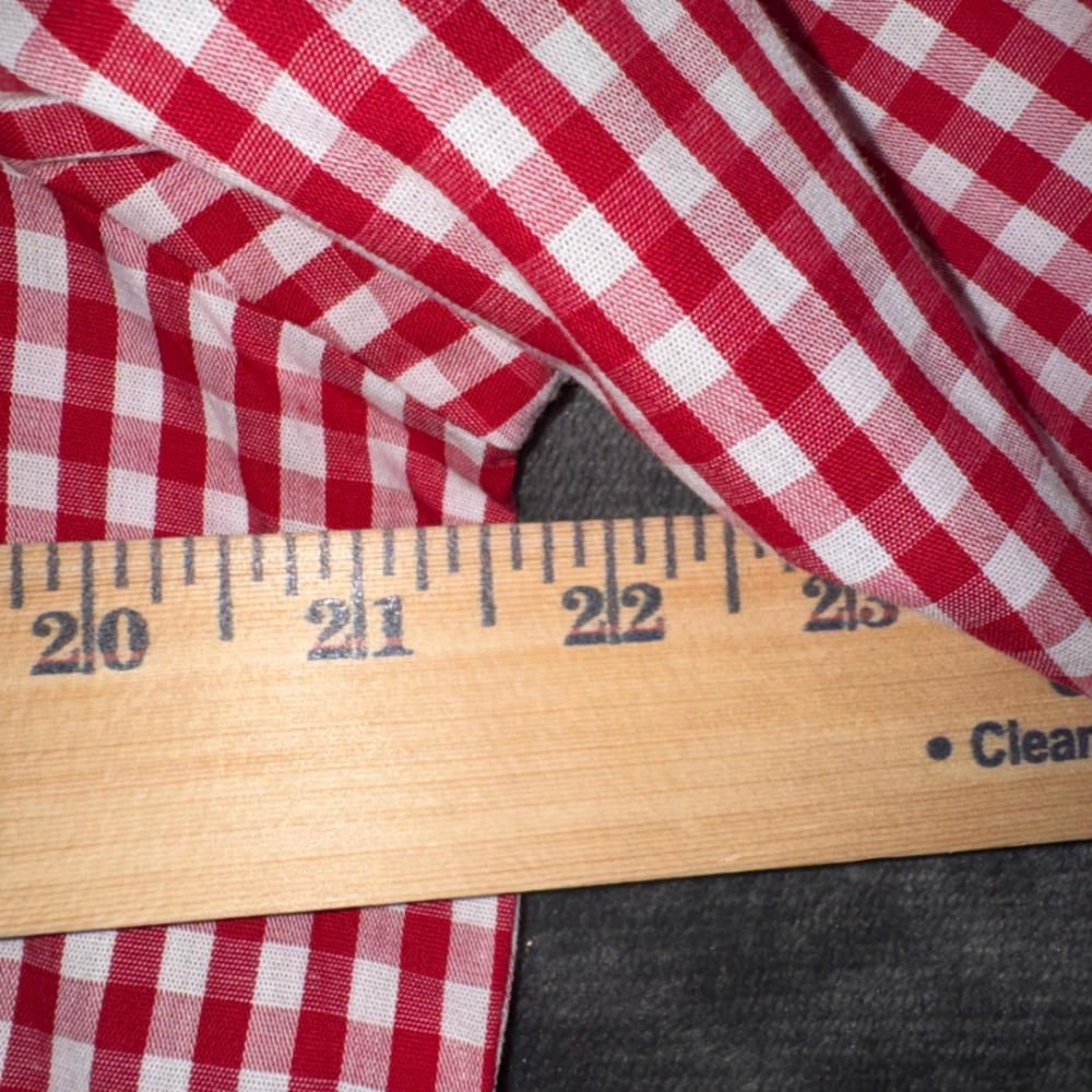 NWT Womens Large Emerson Street Indiana University Hoosiers Top Gingham Blouse - Picture 8 of 10